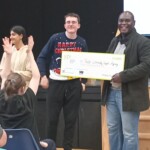 YCSA Hollybrook Academy Support . YCSA Chair receiving grant check