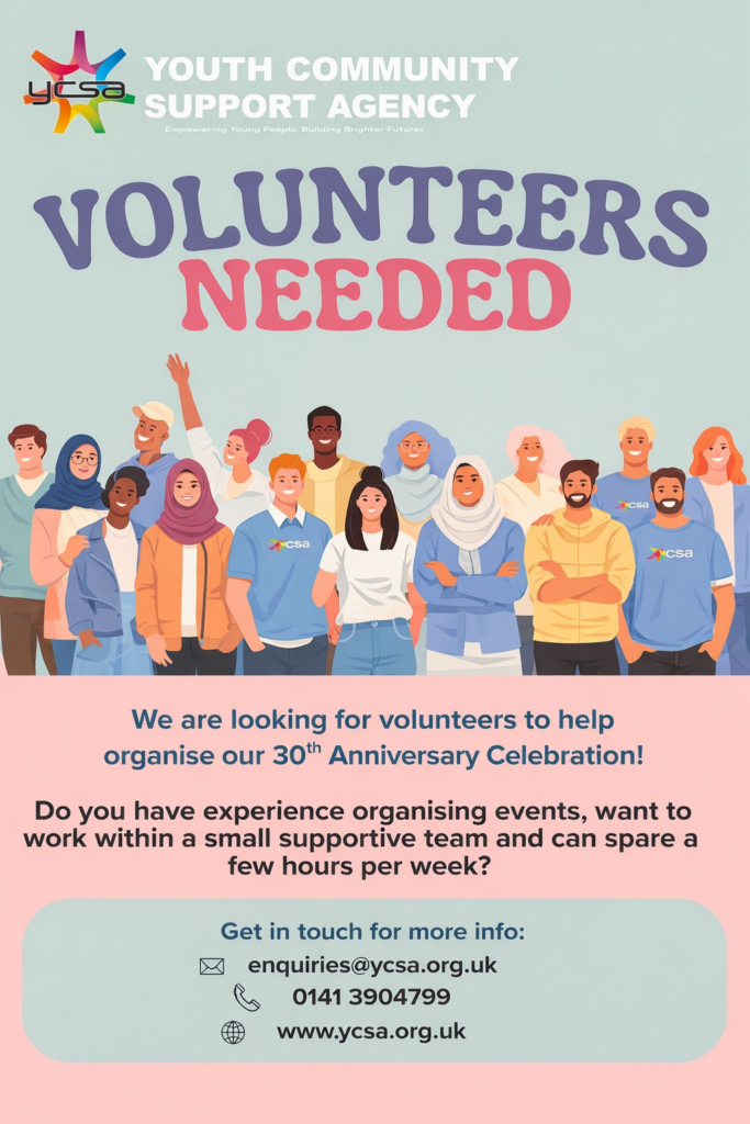 Volunteers needed at YCSA