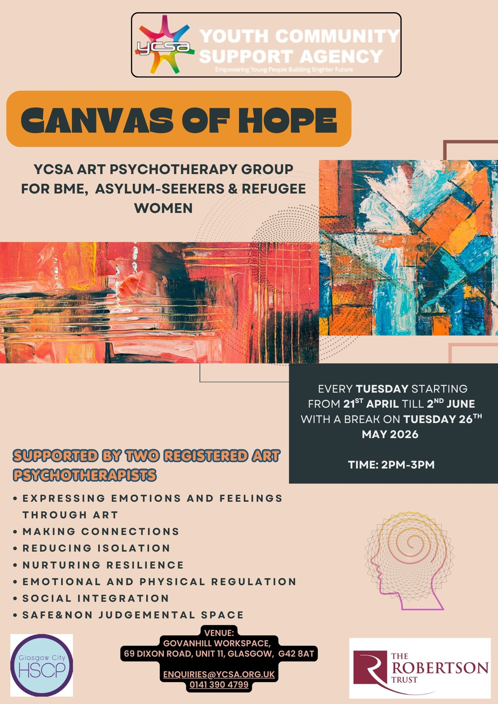 Canvas of Hope YCSA project